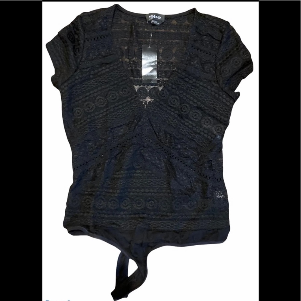 NWt - Bebe large black lace bodysuit